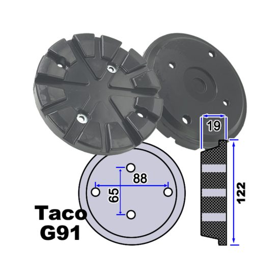 TACO DE GOMA DE ELEVADOR - STENHOJ, NUSSBAUM